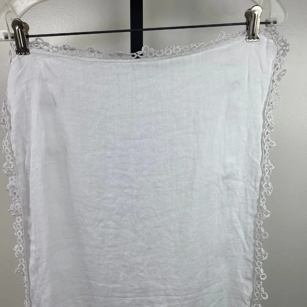 Vintage Pair Crochet Trim Table Runners Various Sizes